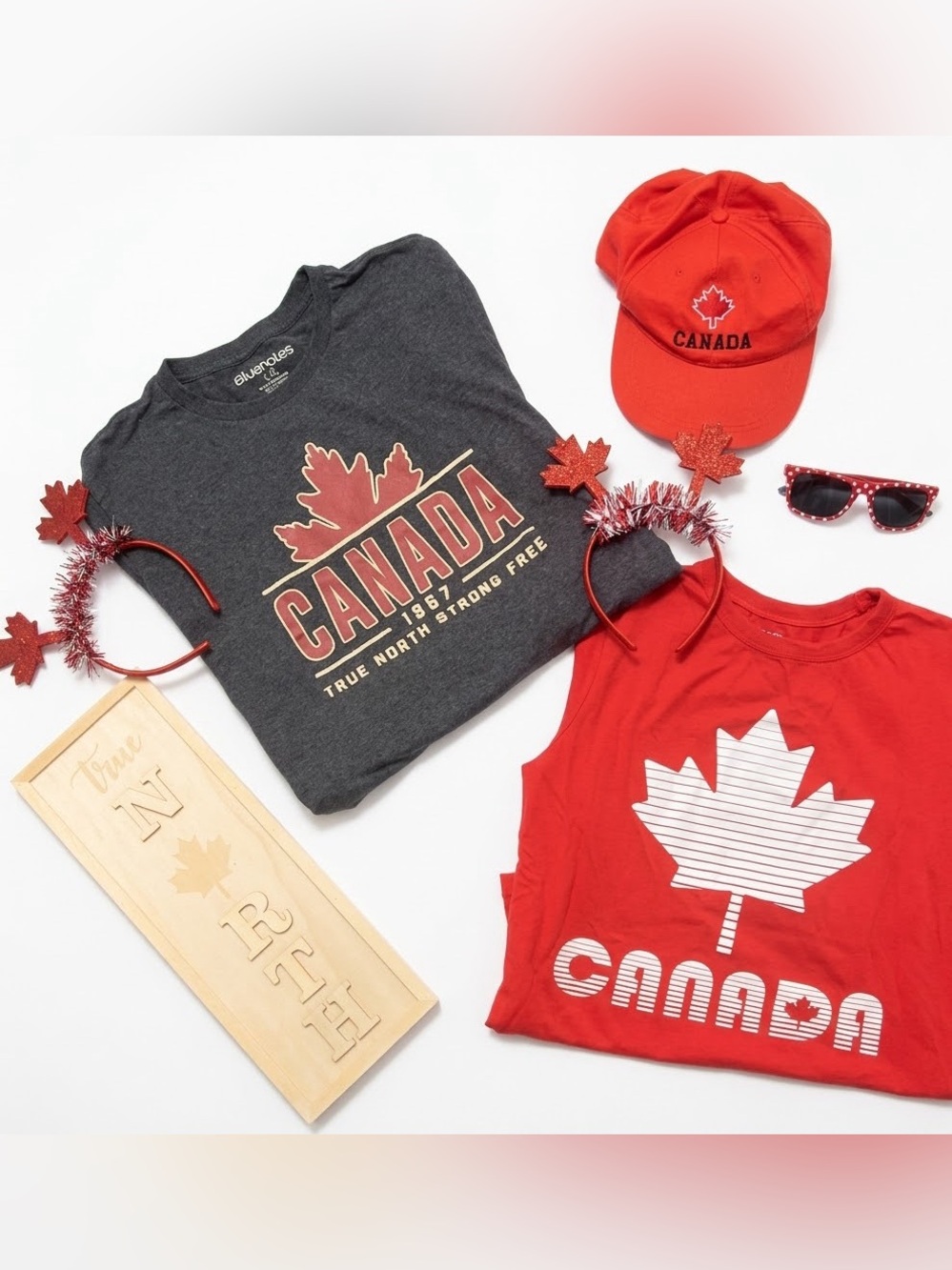 Canada Day Spirit Bundle | Bluenotes Tee, Tank, Hat, Sunglasses & Accessories